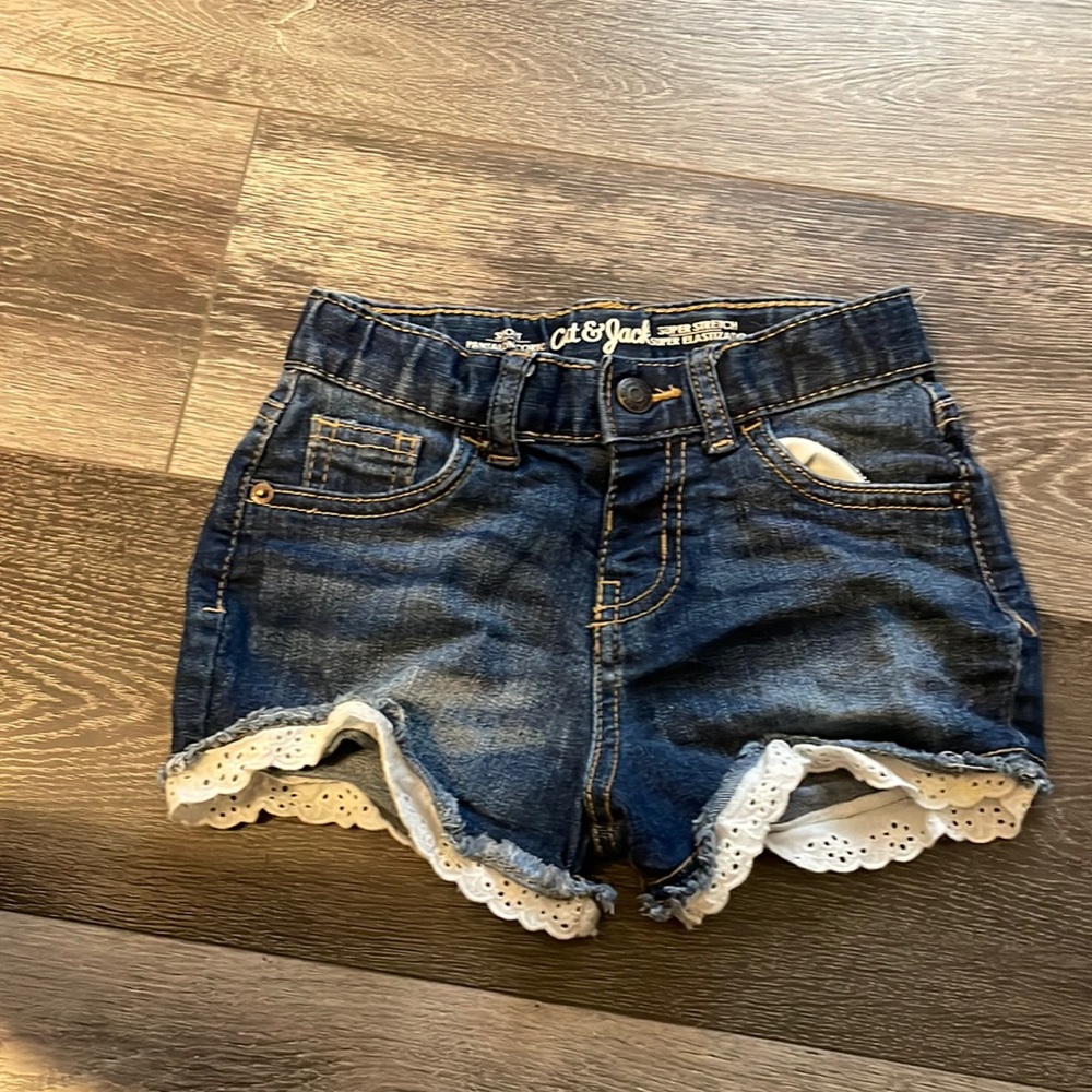 5T girls denim shorts
